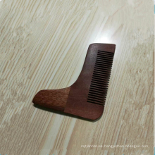 peine de madera de alta calidad de la barba de madera del sándalo de encargo